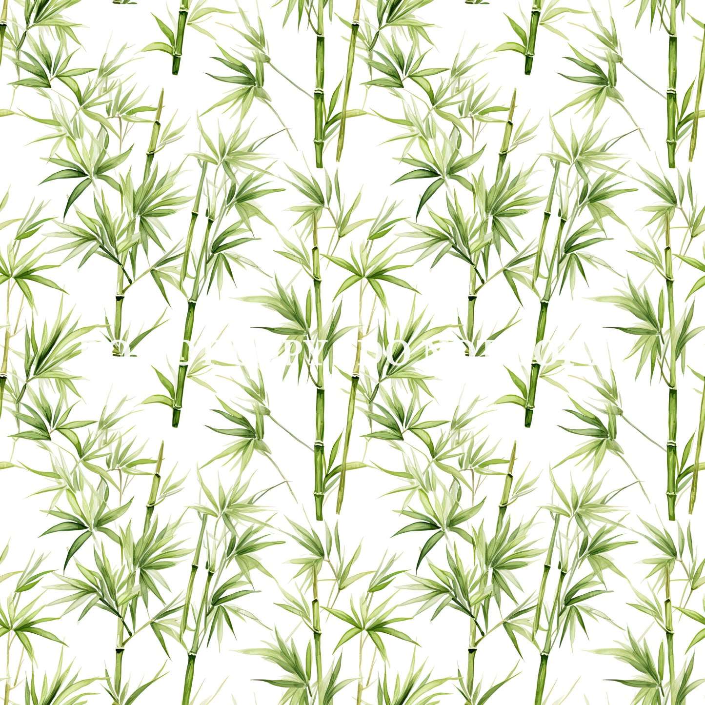 WATERCOLOR PANDA BAMBOO PATTERN VINYL - MULTIPLE VARIATIONS