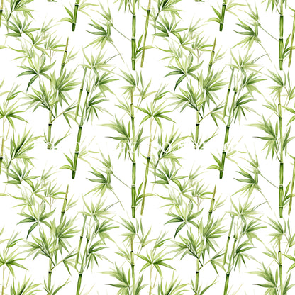 WATERCOLOR PANDA BAMBOO PATTERN VINYL - MULTIPLE VARIATIONS