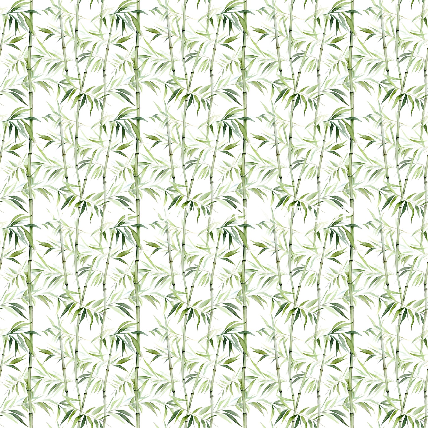 WATERCOLOR PANDA BAMBOO PATTERN VINYL - MULTIPLE VARIATIONS