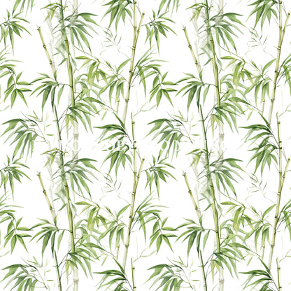 WATERCOLOR PANDA BAMBOO PATTERN VINYL - MULTIPLE VARIATIONS