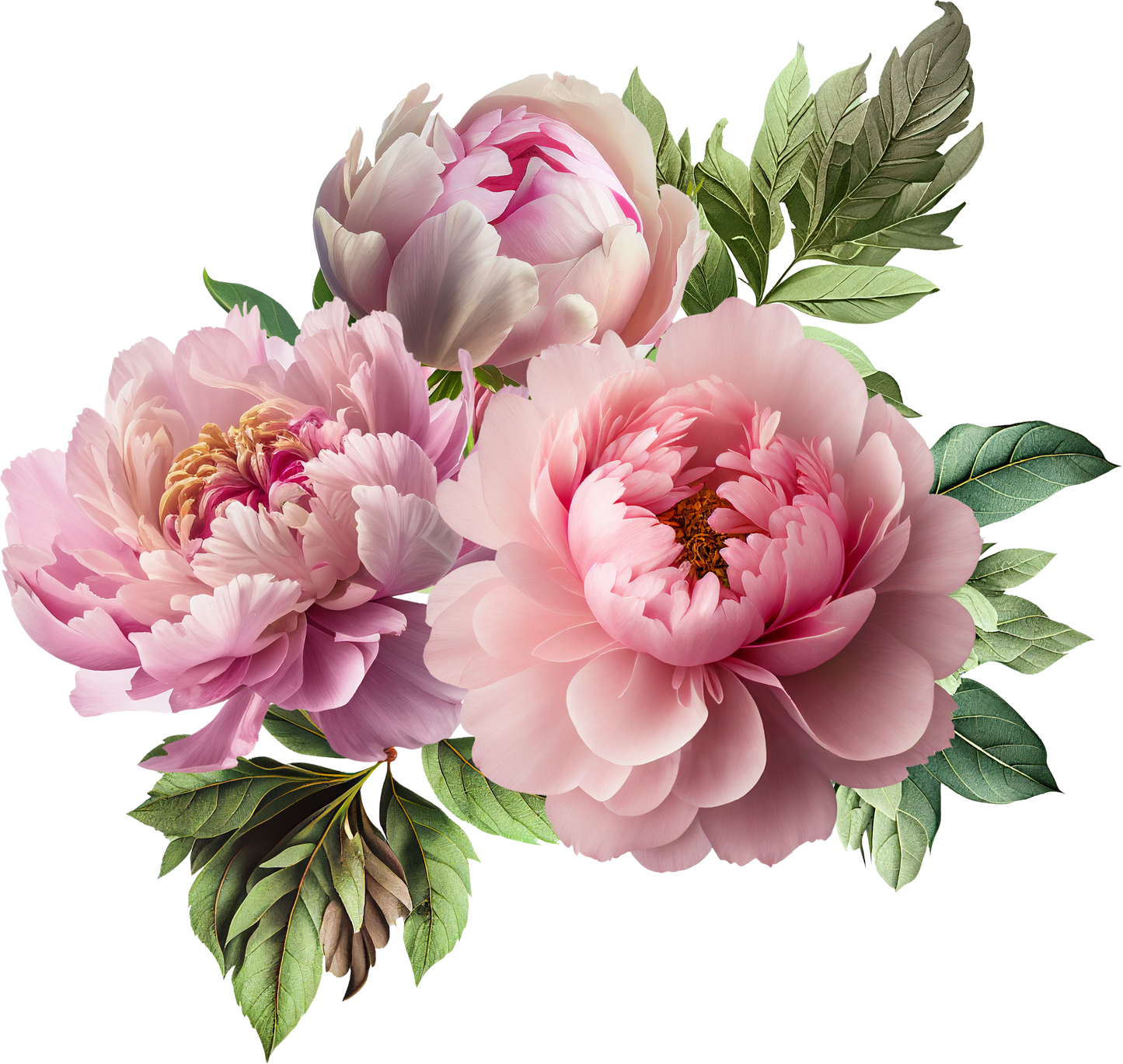 PINK PEONY -  Decals