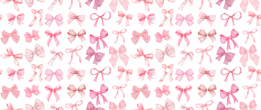 PINK BOW - CAN WRAP