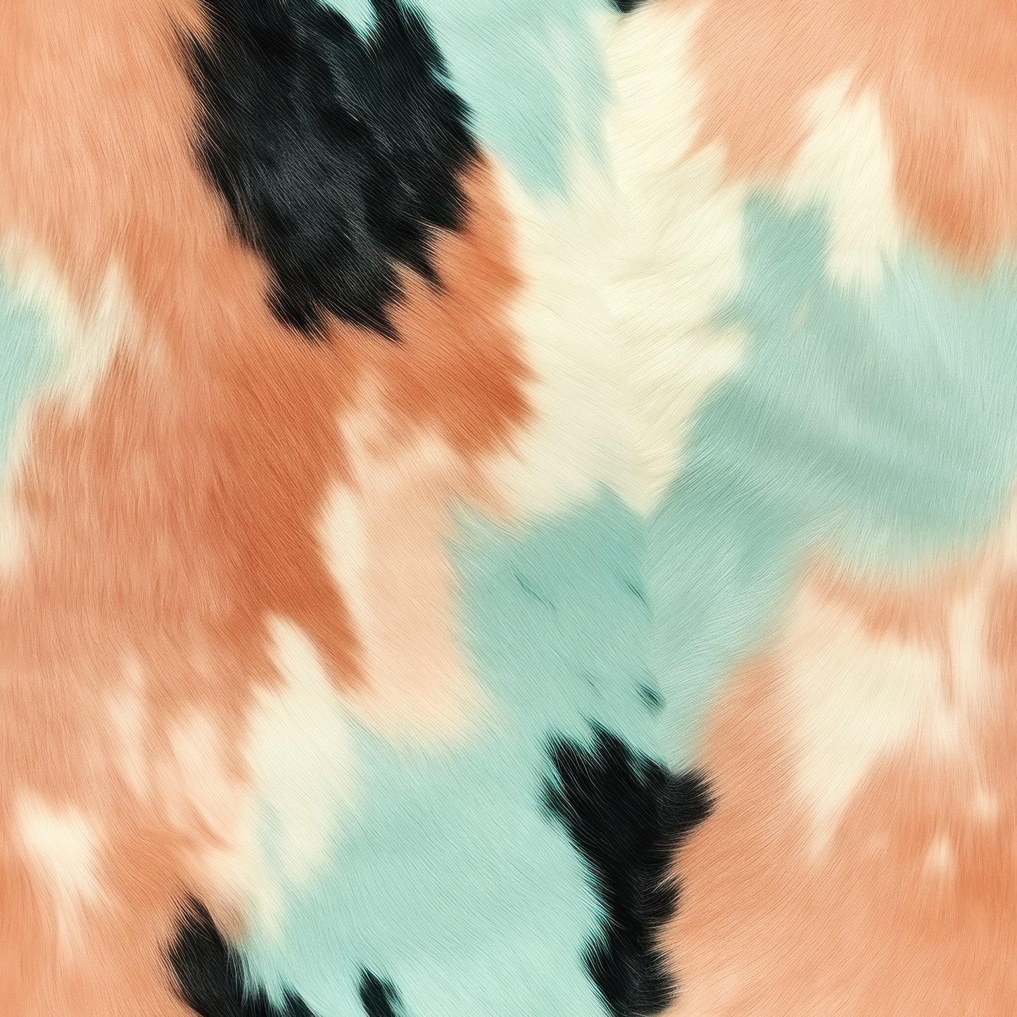 PEACH AND MINT COWHIDE - MULTIPLE VARIATIONS