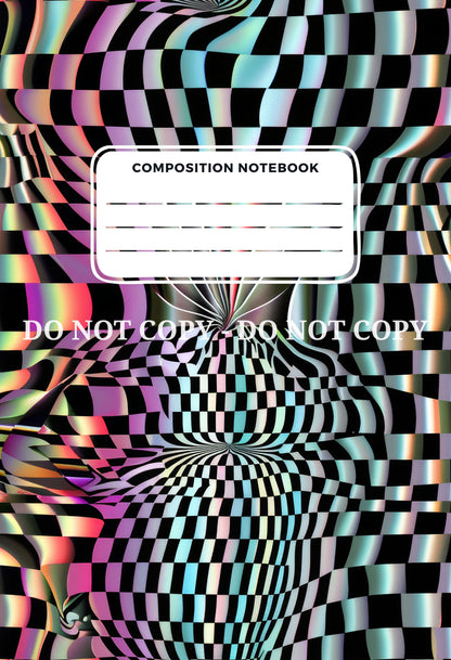COMPOSITION NOTEBOOK COVERS - FRONT AND BACK - MULTIPLE VARIATIONS