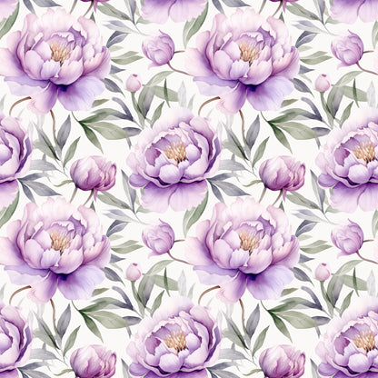 WATERCOLOR PURPLE PEONY PATTERN VINYL - MULTIPLE VARIATIONS