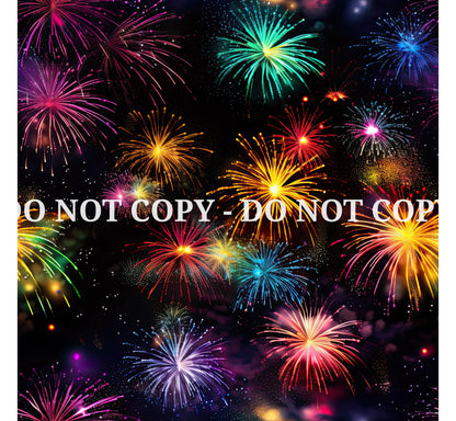 FIREWORKS PATTERN VINYL - MULTIPLE VARIATIONS