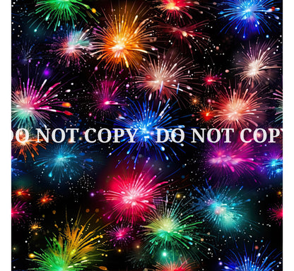 FIREWORKS PATTERN VINYL - MULTIPLE VARIATIONS