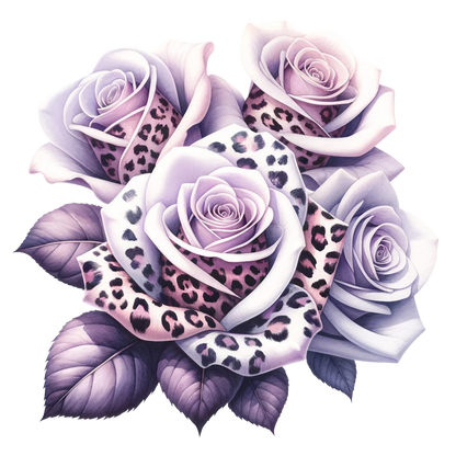 ANIMAL PRINT ROSES - Decals
