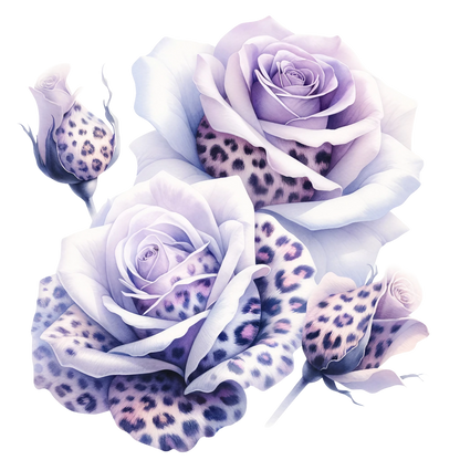 ANIMAL PRINT ROSES - Decals
