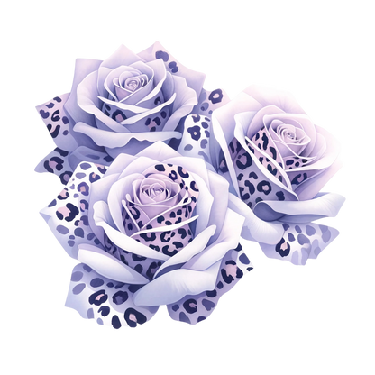 ANIMAL PRINT ROSES - Decals