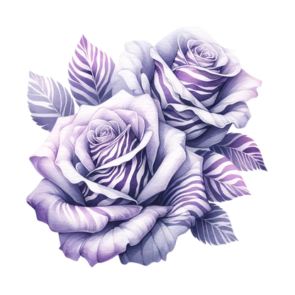 ANIMAL PRINT ROSES - Decals
