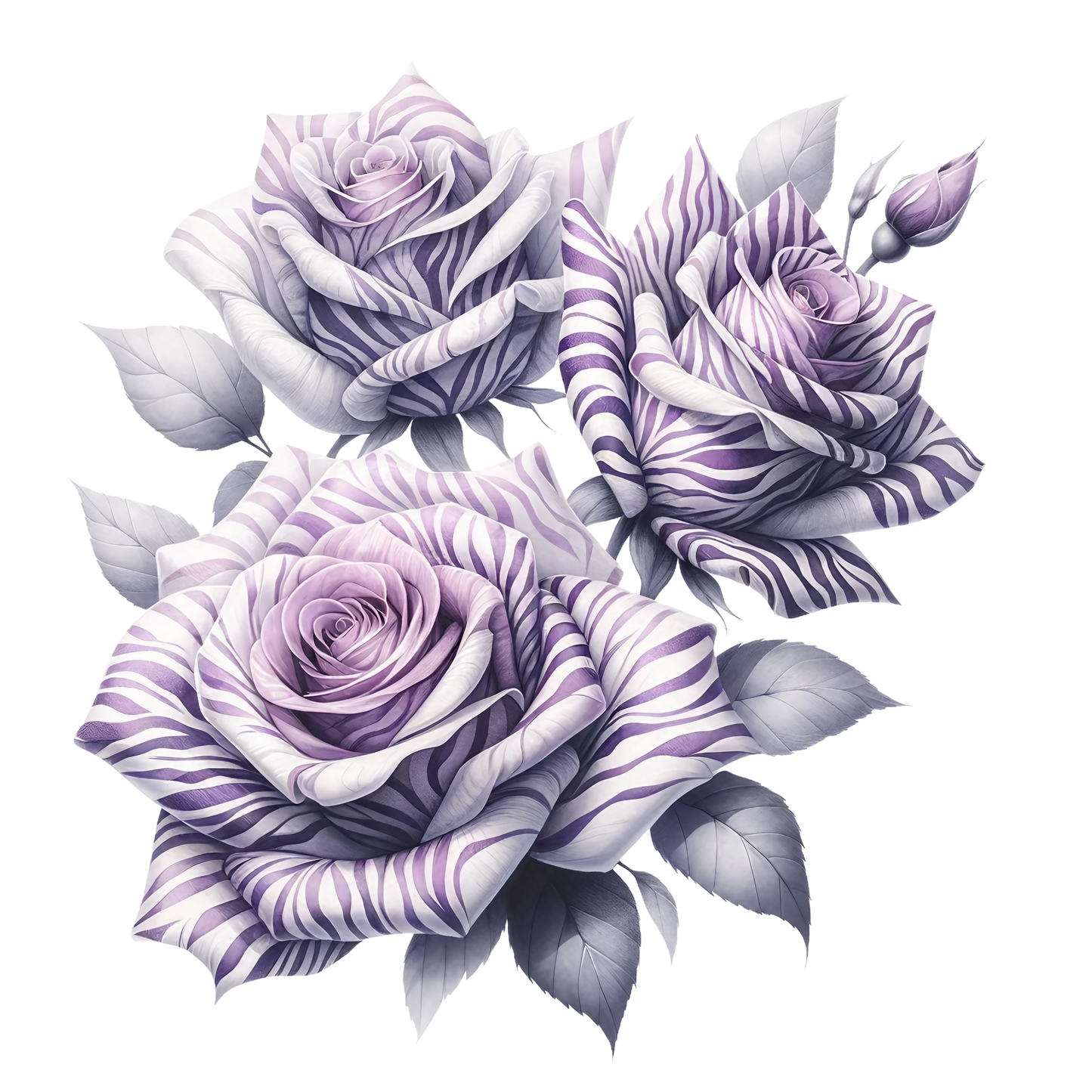 ANIMAL PRINT ROSES - Decals