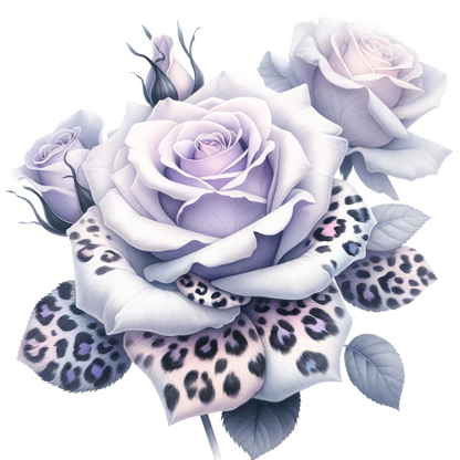 ANIMAL PRINT ROSES - Decals