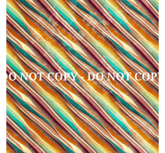 RETRO RAINBOW GRUNGE PATTERN VINYL - MULTIPLE VARIATIONS