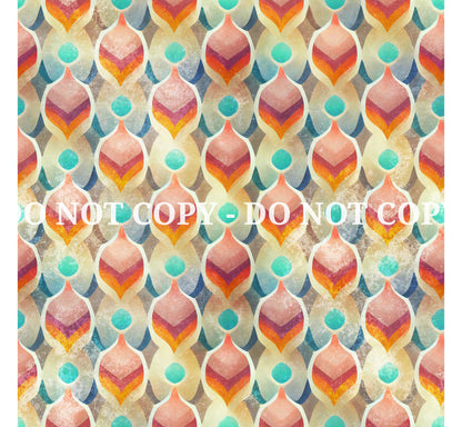 RETRO RAINBOW GRUNGE PATTERN VINYL - MULTIPLE VARIATIONS