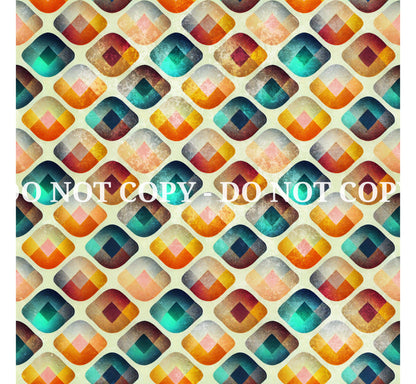 RETRO RAINBOW GRUNGE PATTERN VINYL - MULTIPLE VARIATIONS