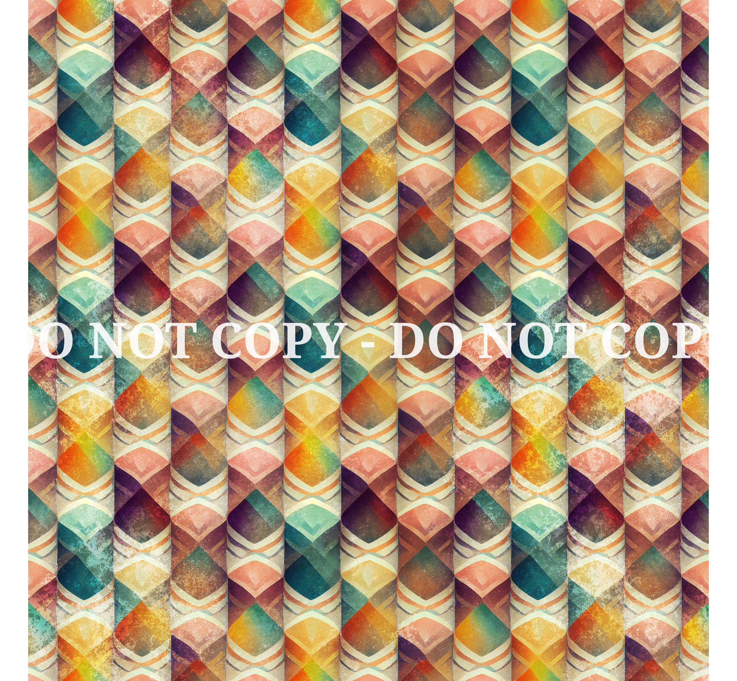 RETRO RAINBOW GRUNGE PATTERN VINYL - MULTIPLE VARIATIONS