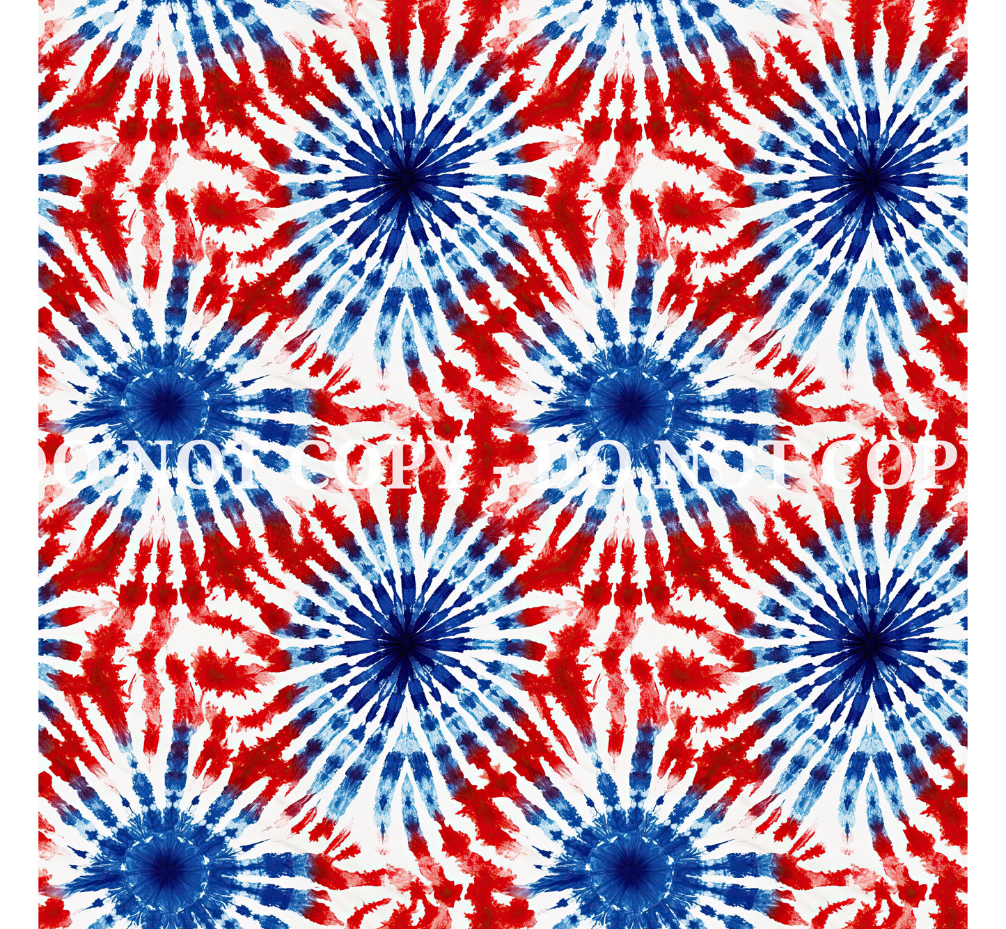 RED, WHITE AND BLUE TIE DYE PATTERN VINYL - MULTIPLE VARIATIONS