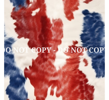 RED, WHITE AND BLUE COWHIDE VINYL - MULTIPLE VARIATIONS