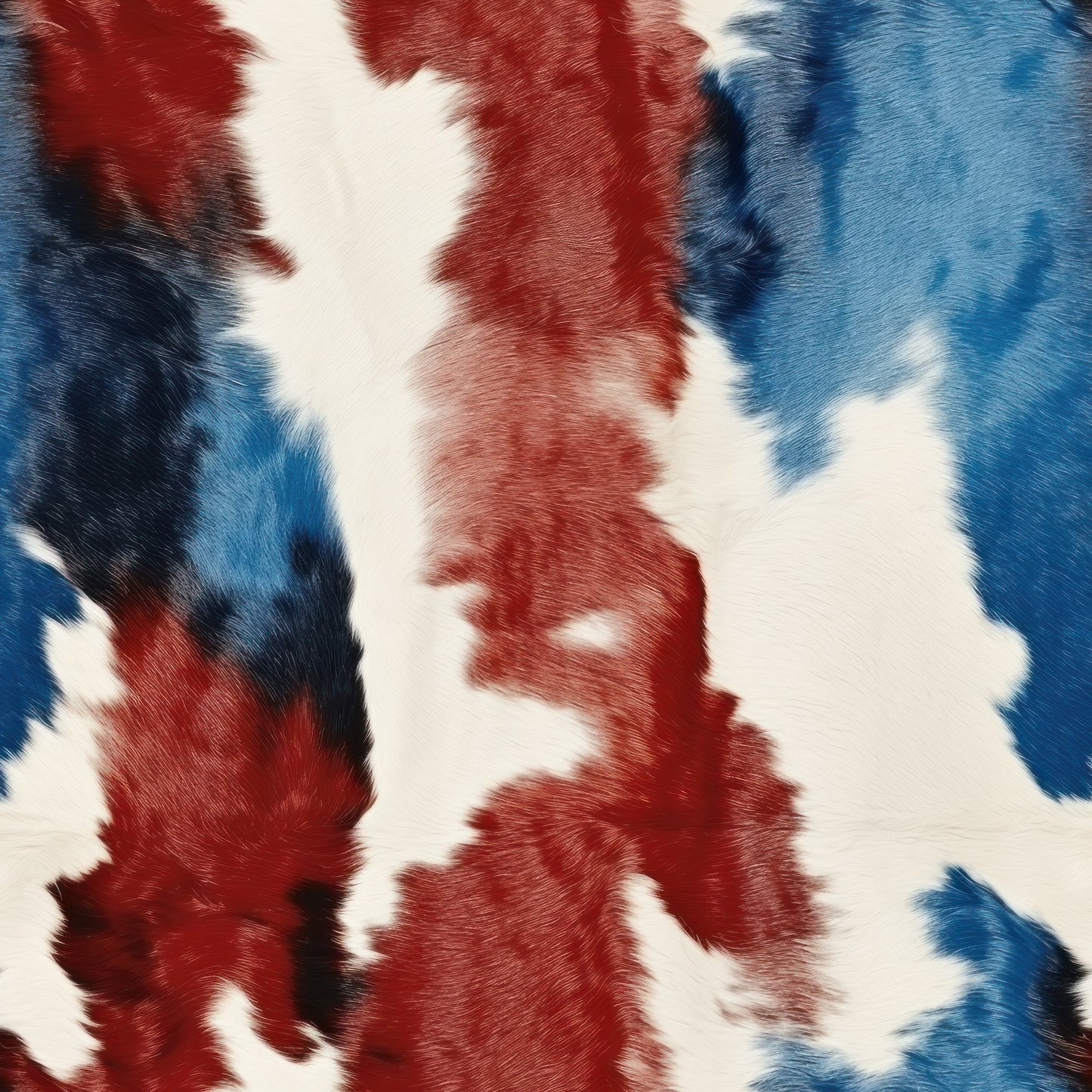 RED, WHITE AND BLUE COWHIDE VINYL - MULTIPLE VARIATIONS