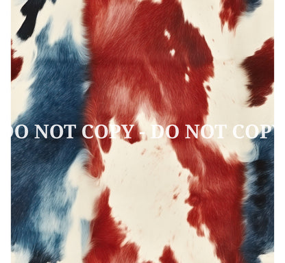 RED, WHITE AND BLUE COWHIDE VINYL - MULTIPLE VARIATIONS