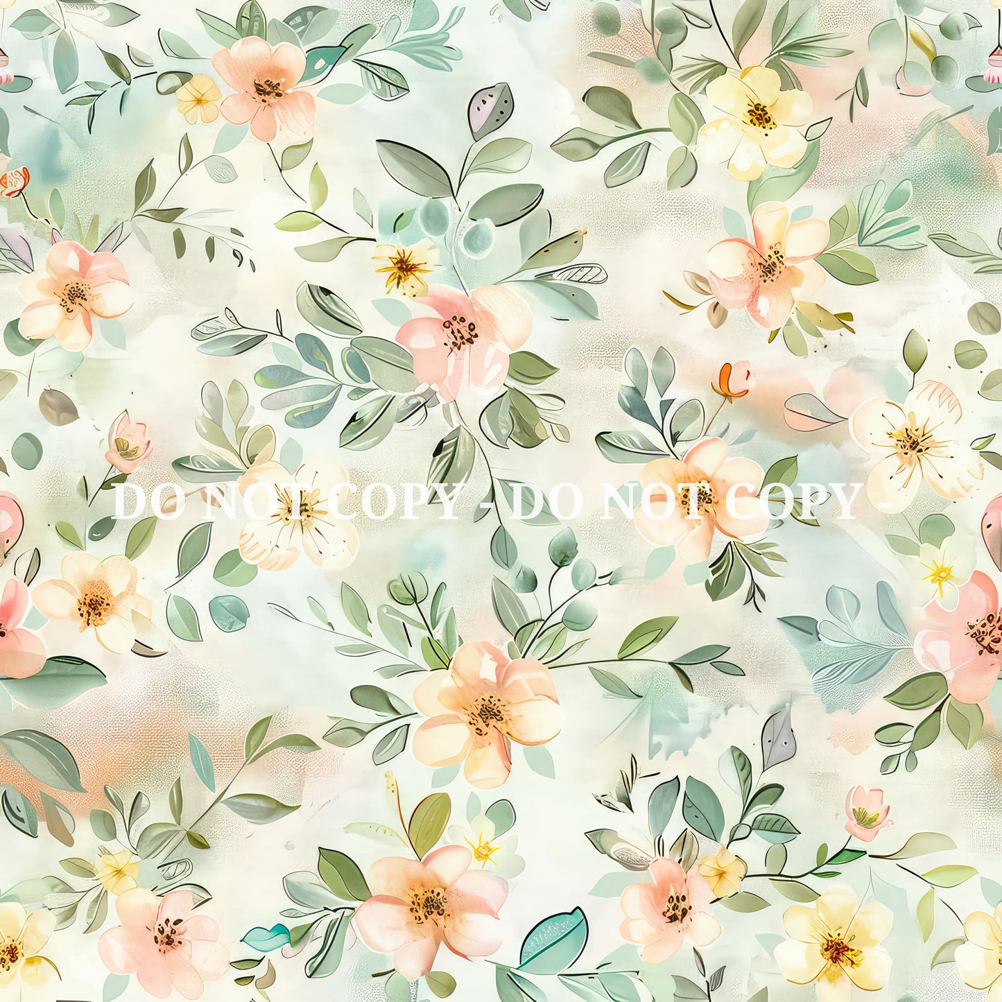 SHABBY FLORALS PATTERN VINYL - MULTIPLE VARIATIONS