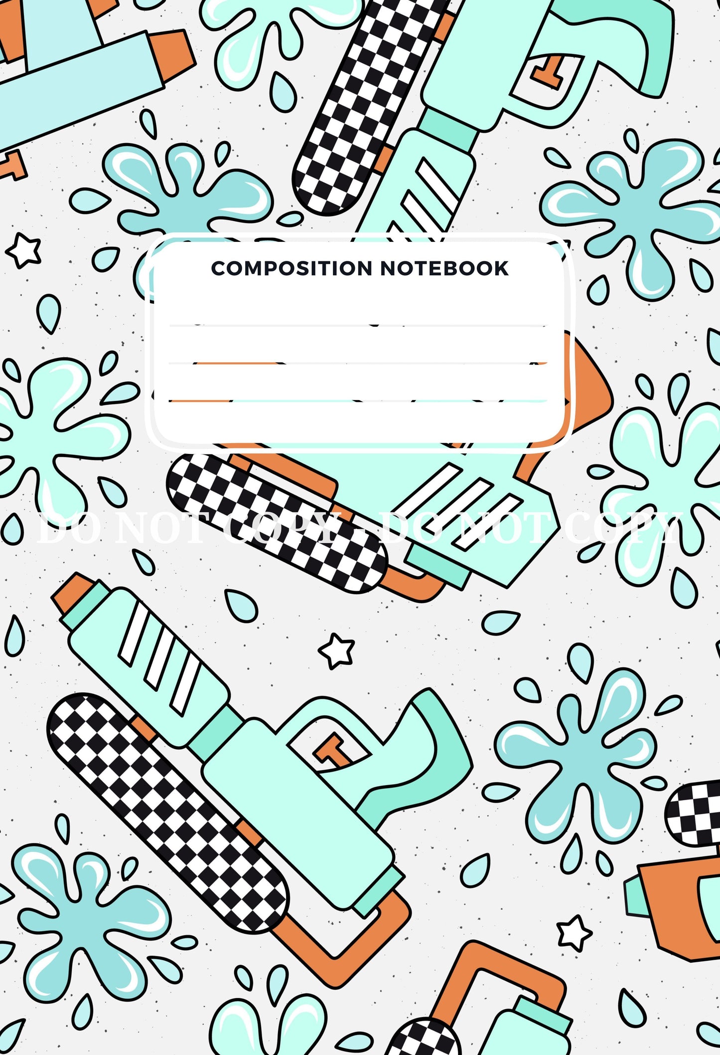 COMPOSITION NOTEBOOK COVERS - FRONT AND BACK - MULTIPLE VARIATIONS