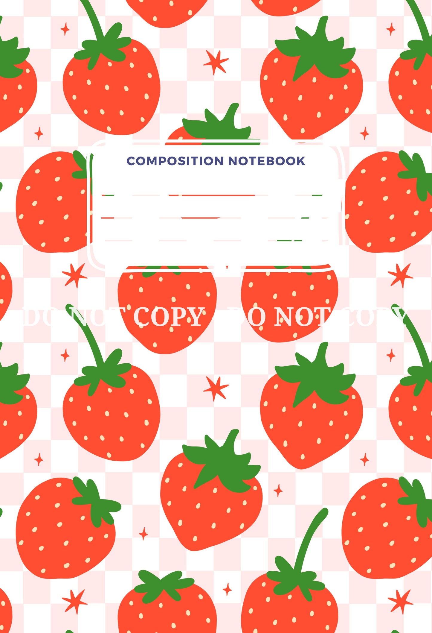 COMPOSITION NOTEBOOK COVERS - FRONT AND BACK - MULTIPLE VARIATIONS