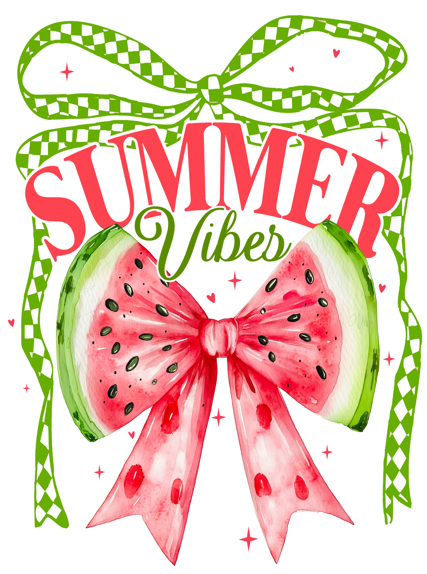 SUMMER VIBES WATERMELON - DECAL