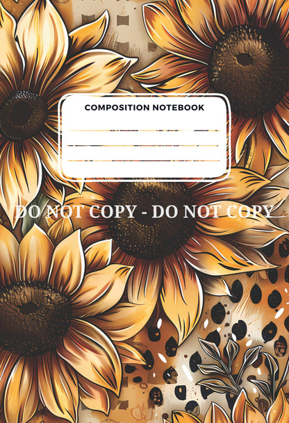 COMPOSITION NOTEBOOK COVERS - FRONT AND BACK - MULTIPLE VARIATIONS