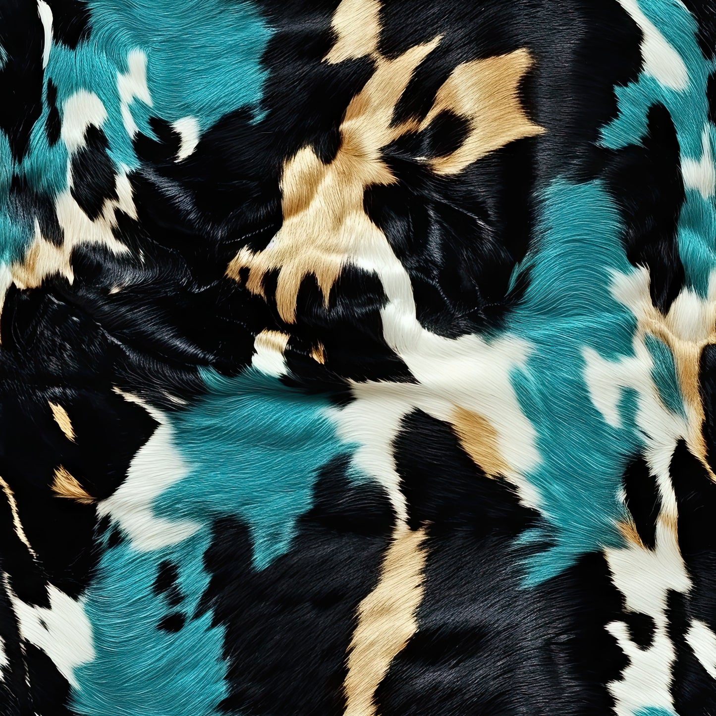 Cow Print Turquoise (vinyl)