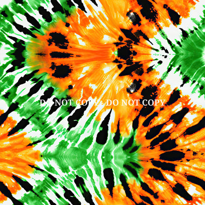 HALLOWEEN TIE DYE PATTERN VINYL - MULTIPLE VARIATIONS