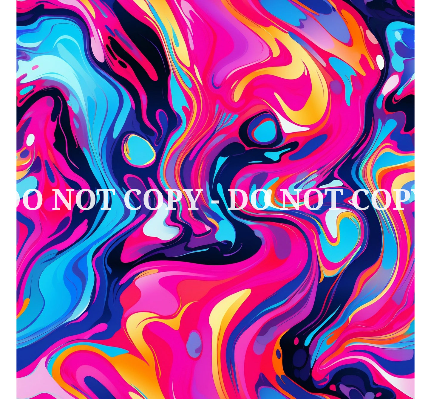 NEON SWIRL PATTERN VINYL - MULTIPLE VARIATIONS