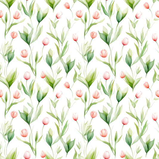 WATERCOLOR TULIPS VINYL  - MULTIPLE VARIATIONS