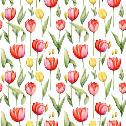 WATERCOLOR TULIPS VINYL  - MULTIPLE VARIATIONS