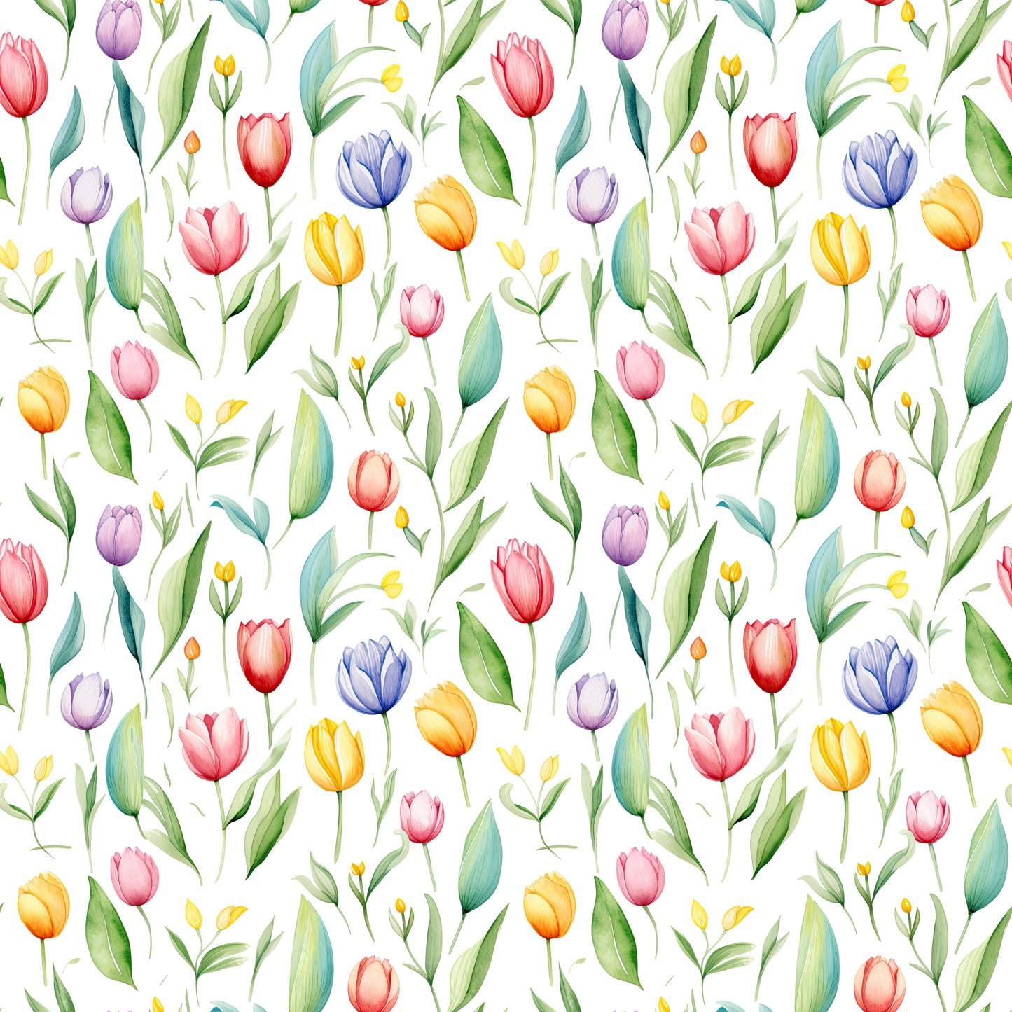 WATERCOLOR TULIPS VINYL  - MULTIPLE VARIATIONS