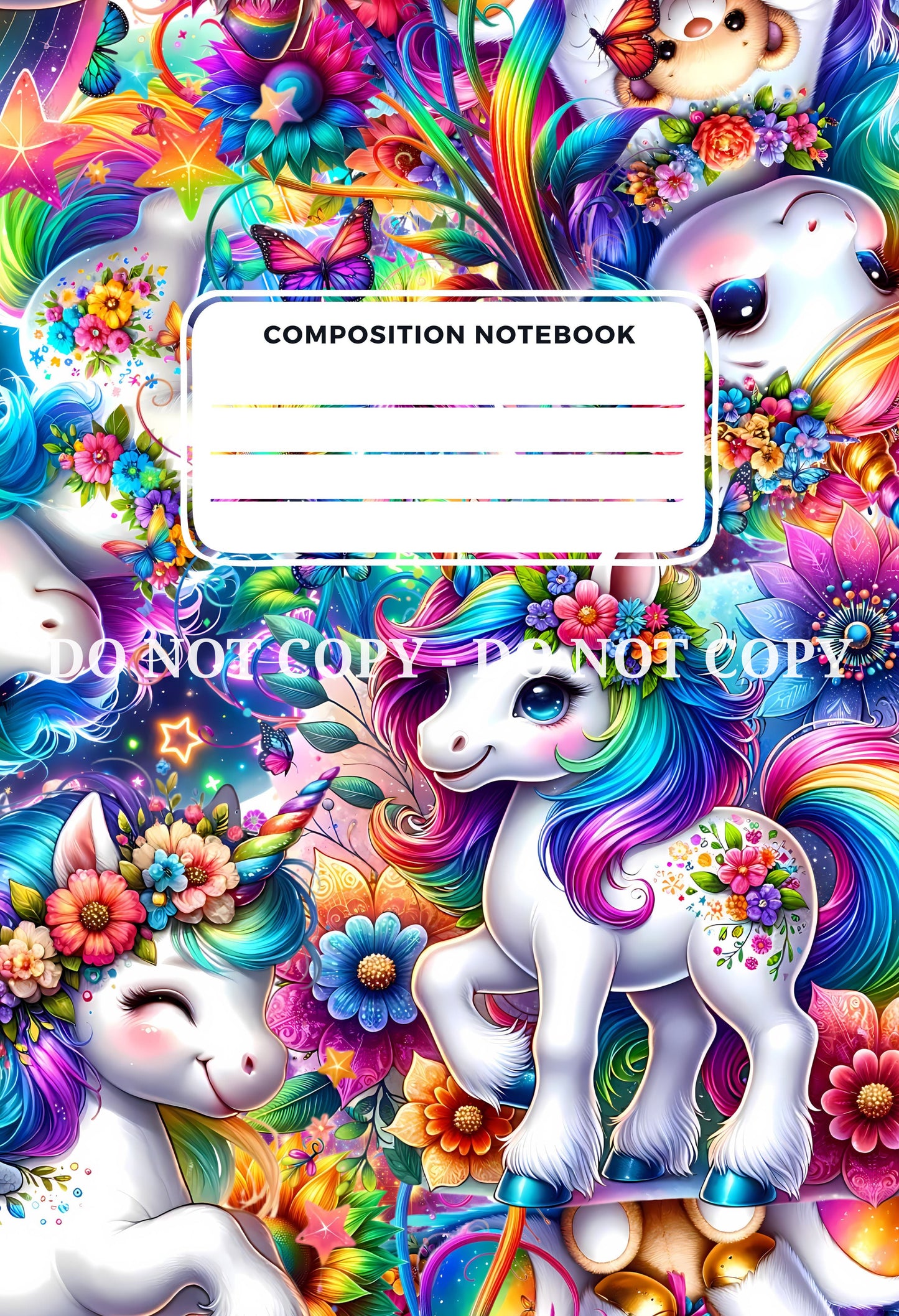 COMPOSITION NOTEBOOK COVERS - FRONT AND BACK - MULTIPLE VARIATIONS