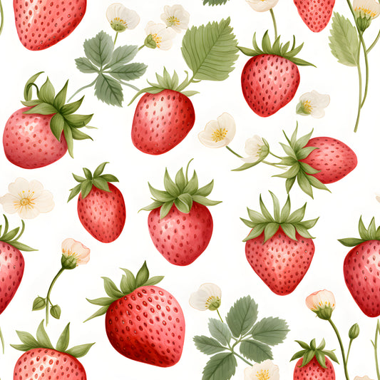 WATERCOLOR STRAWBERRIES VINYL - MULTIPLE VARIATIONS