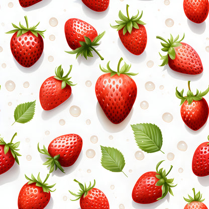 WATERCOLOR STRAWBERRIES VINYL - MULTIPLE VARIATIONS