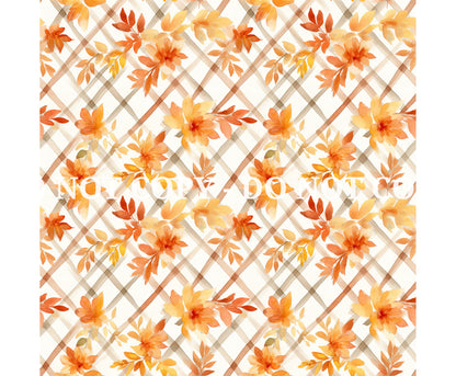 FALL WATERCOLOR PATTERN VINYL - MULTIPLE VARIATIONS