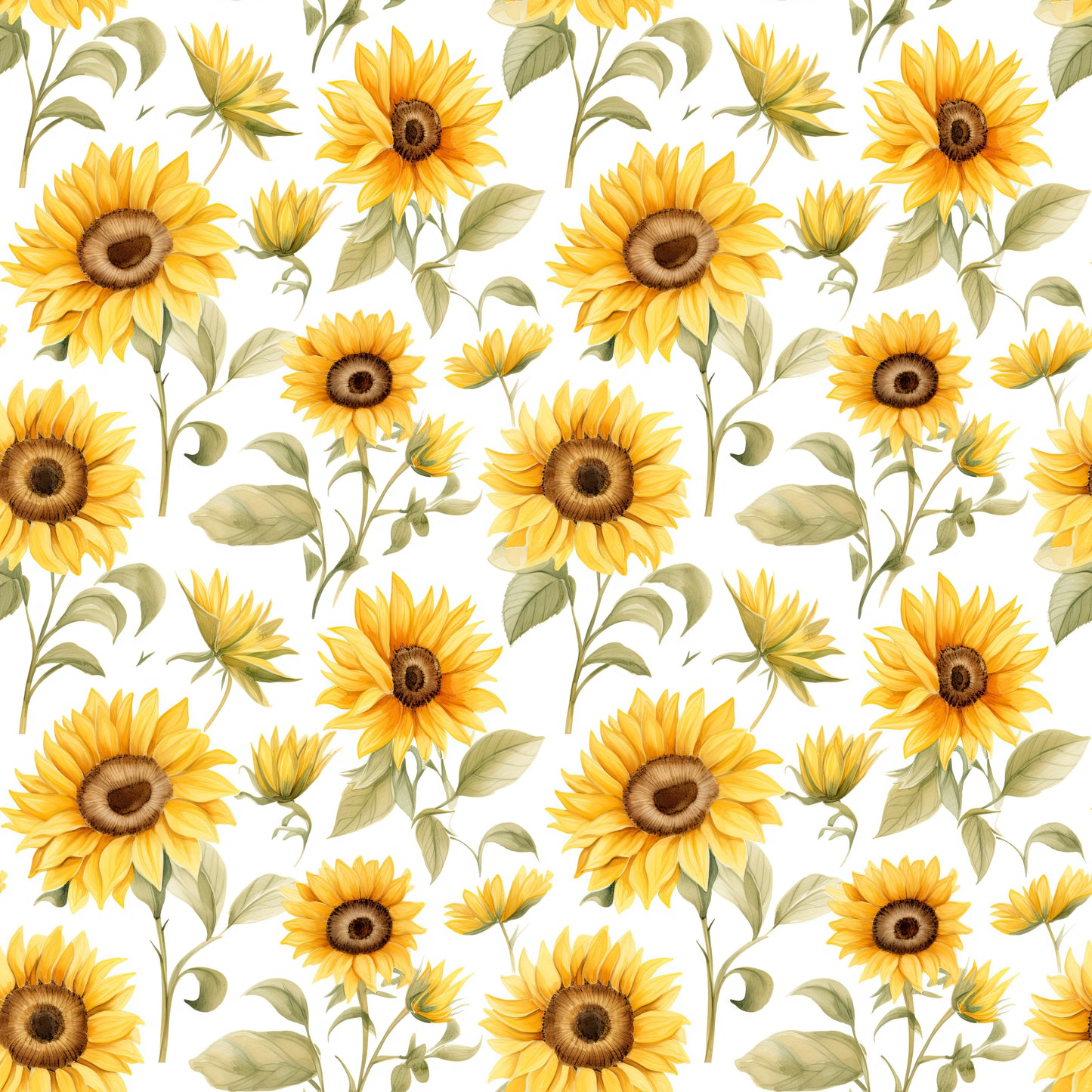 WATERCOLOR SUNFLOWERS VINYL - MULTIPLE VARIATIONS