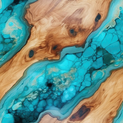 WOOD & RESIN RIVERS PATTERN VINYL - MULTIPLE VARIATIONS