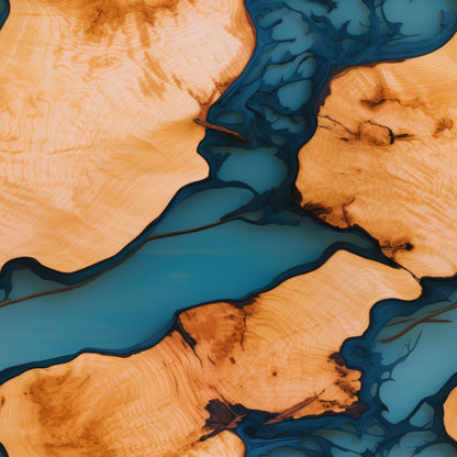 WOOD & RESIN RIVERS PATTERN VINYL - MULTIPLE VARIATIONS