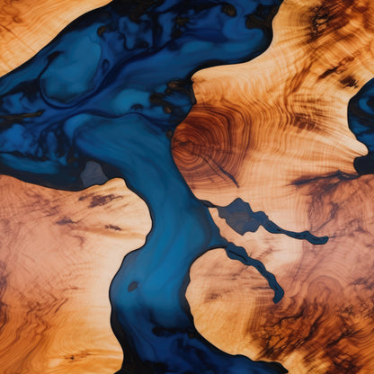 WOOD & RESIN RIVERS PATTERN VINYL - MULTIPLE VARIATIONS