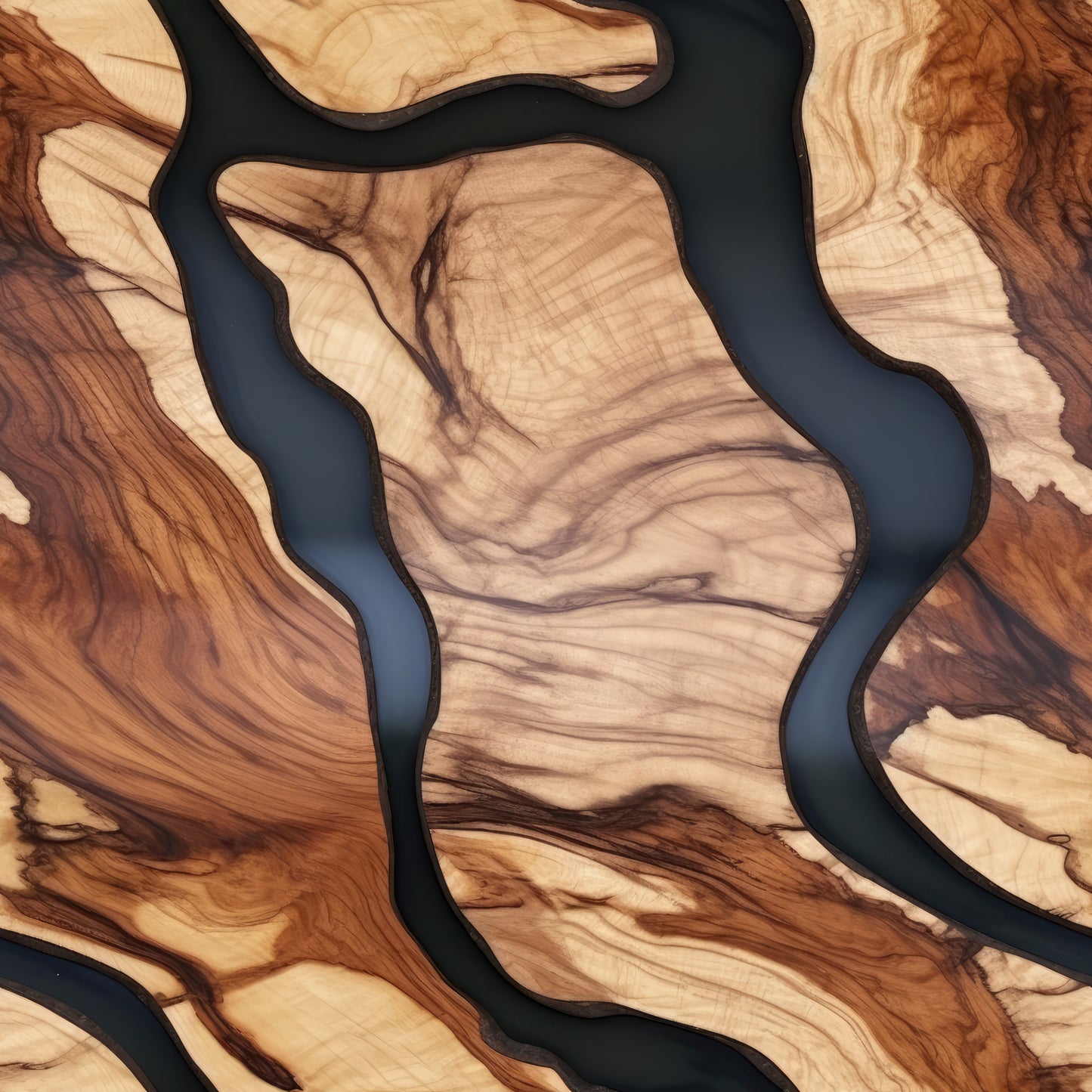 WOOD & RESIN RIVERS PATTERN VINYL - MULTIPLE VARIATIONS