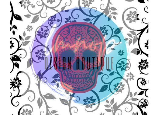 Flower Skull 1 - Digital Download